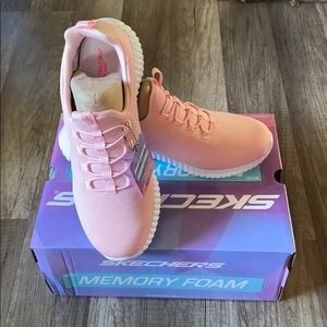skechers social muse pink